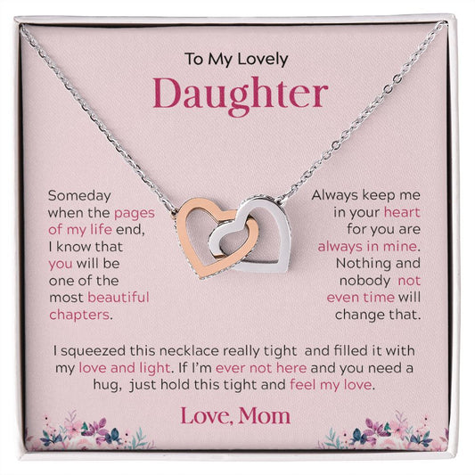 My Lovely Daughter | My Love & Light - Interlocking Hearts Necklace